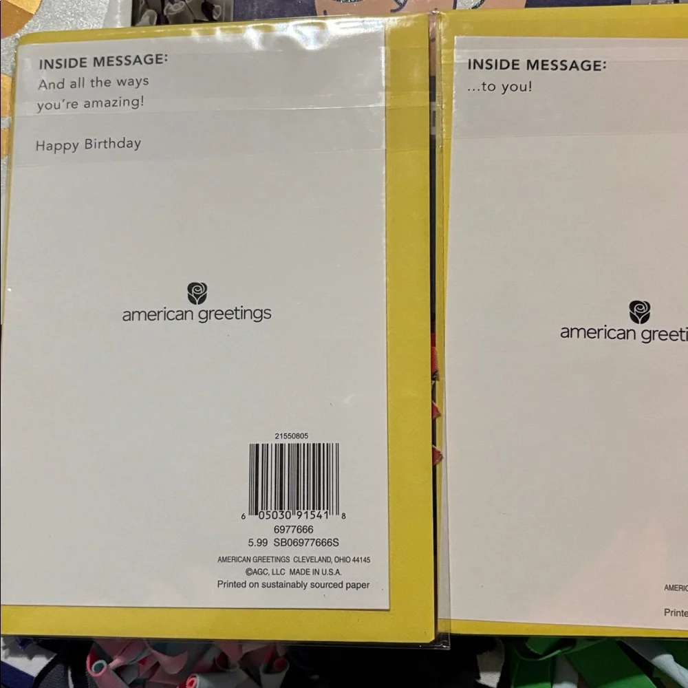 🆕American Greetings Birthday Cards, Bundle Of 8